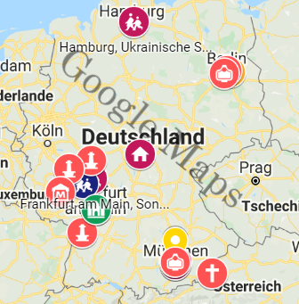 Google Maps: Українські сліди у Німеччині